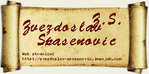 Zvezdoslav Spasenović vizit kartica